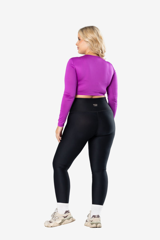 Jewel Neck Crop Top - Pet Hair Resistant