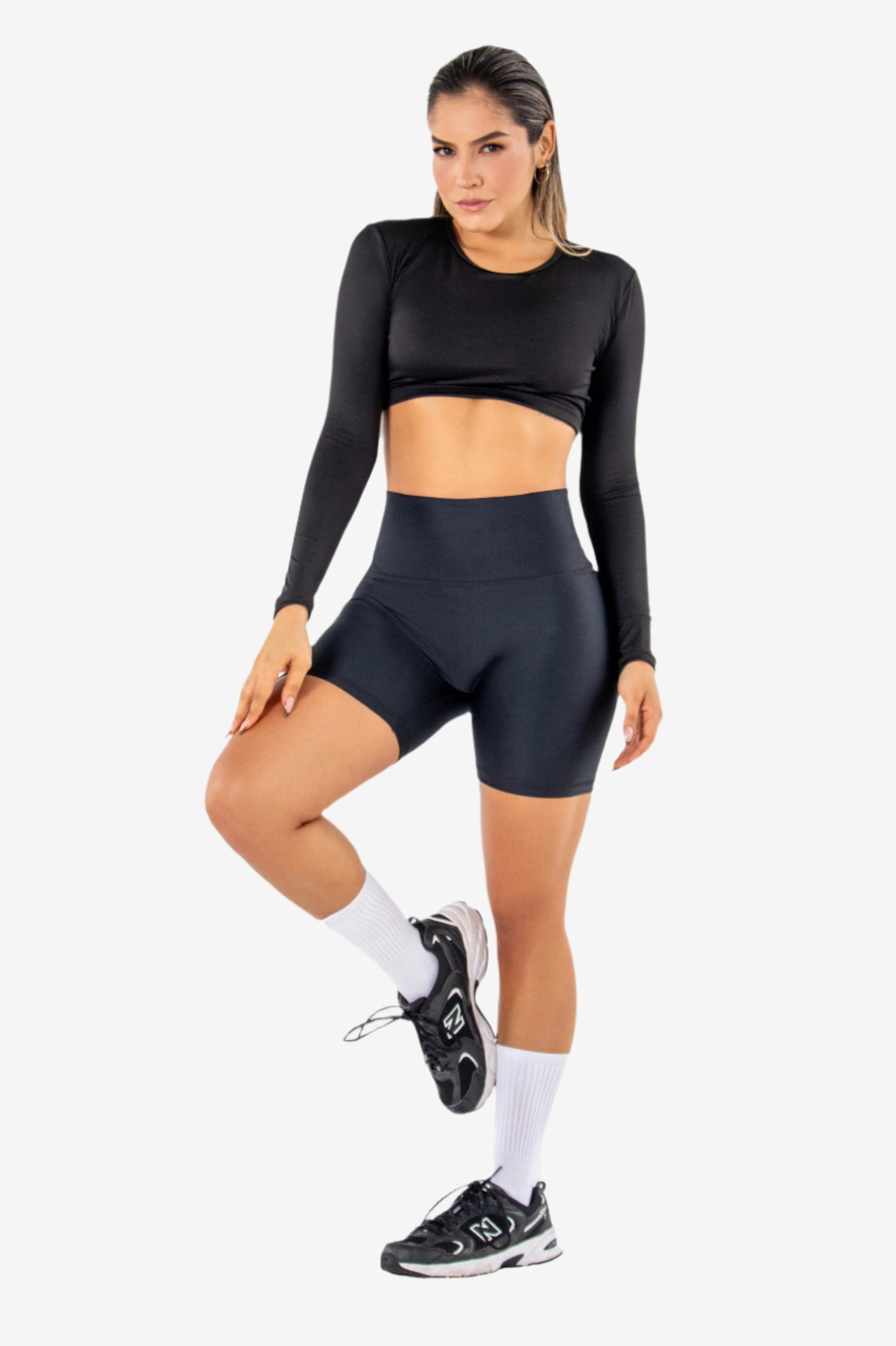 No Front Seam Biker Shorts - Pet Hair Resistant