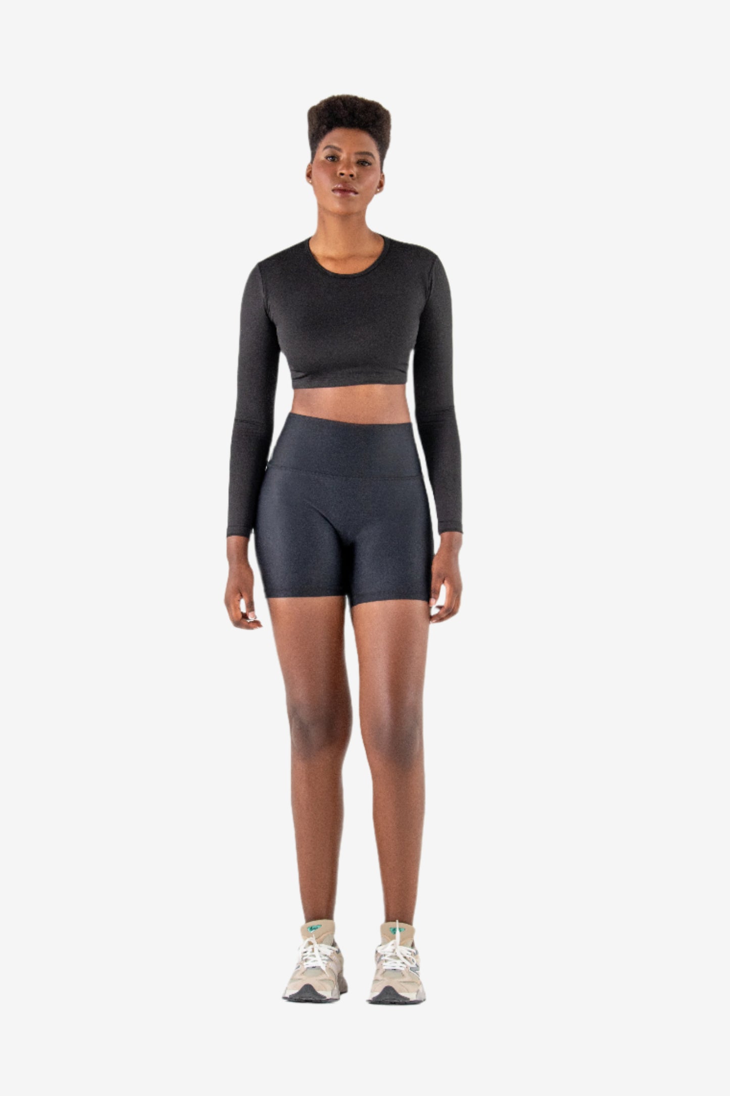 Jewel Neck Crop Top - Pet Hair Resistant