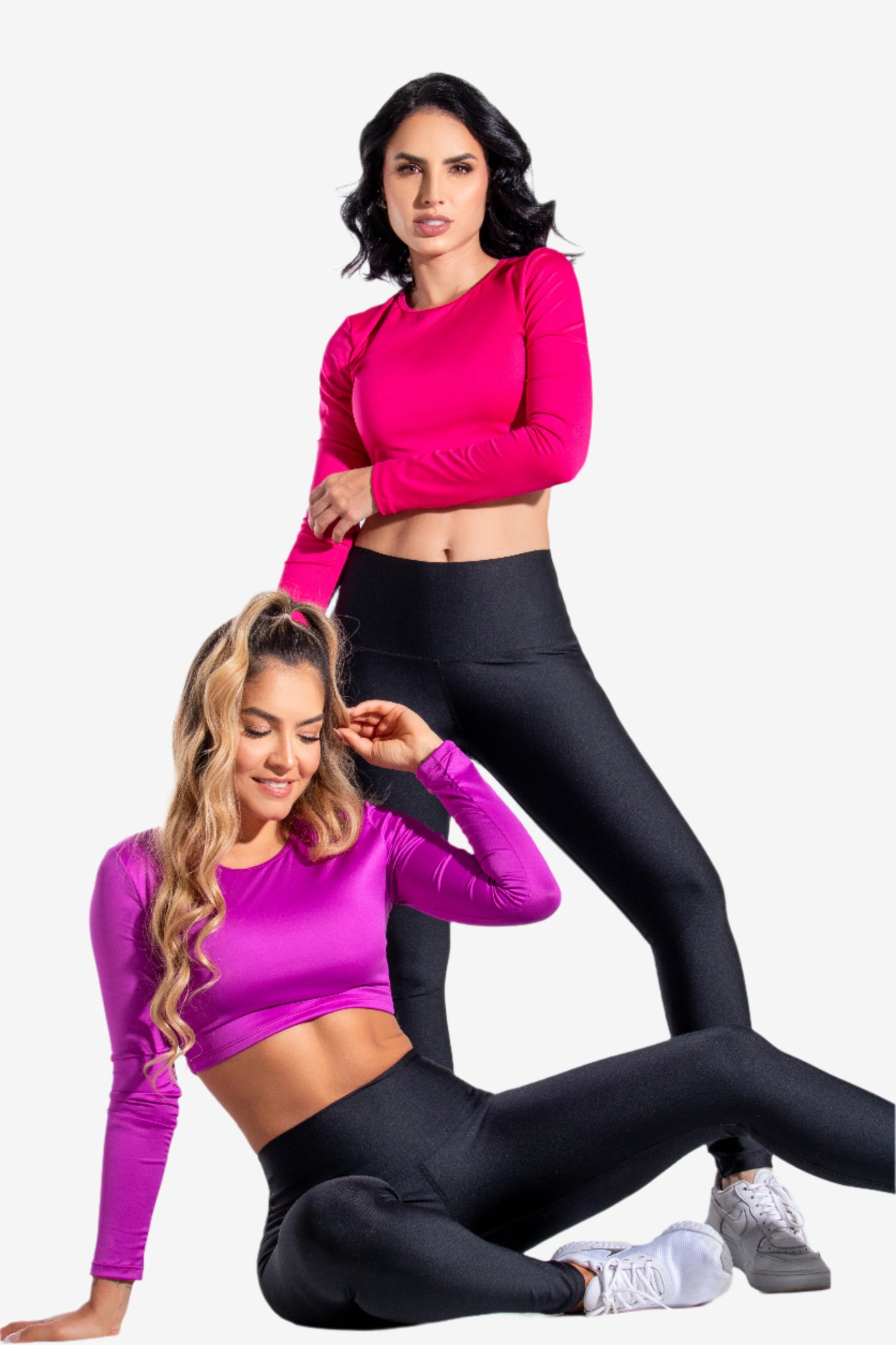 Jewel Neck Crop Top - Pet Hair Resistant
