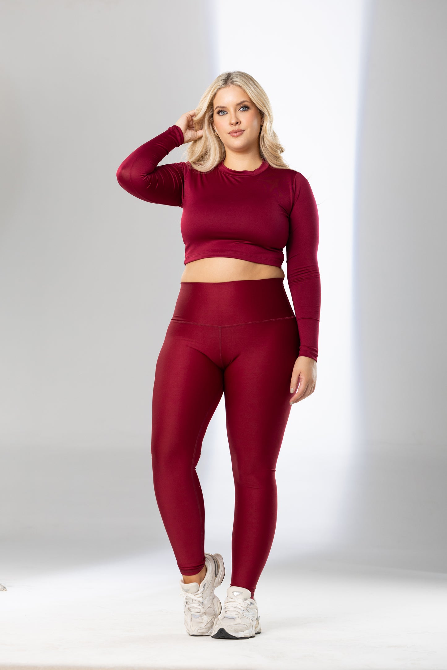 Crew Neck Crop Top - Pet Hair Resistant