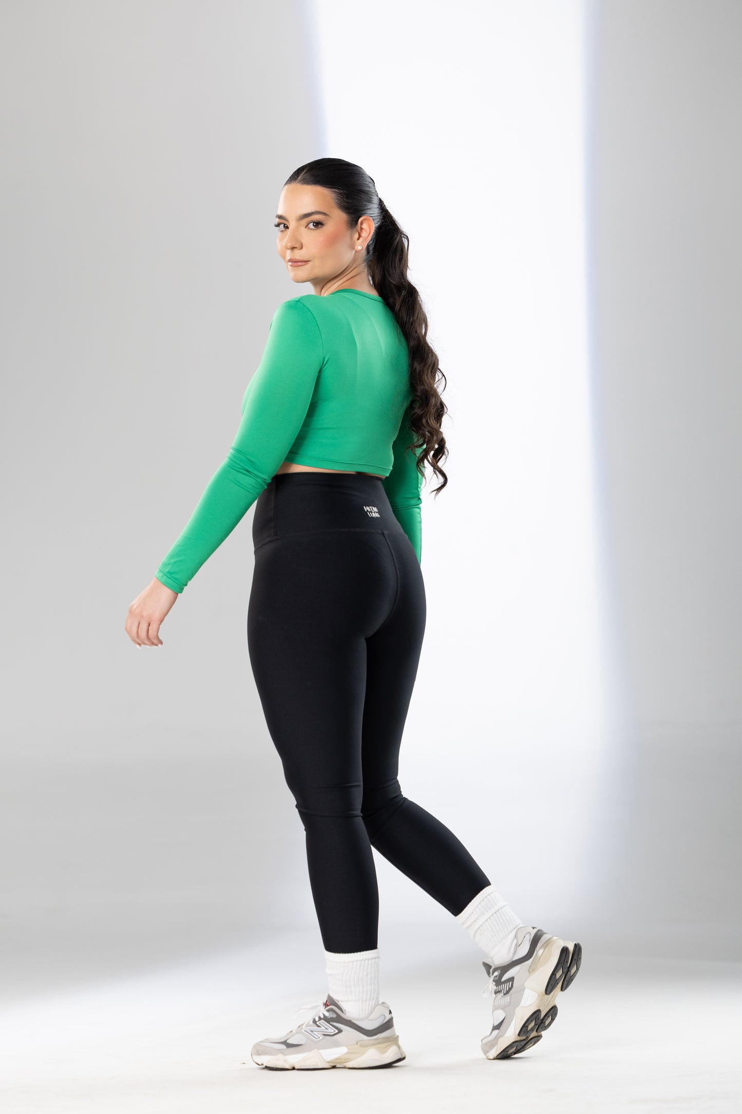 Jewel Neck Crop Top - Pet Hair Resistant