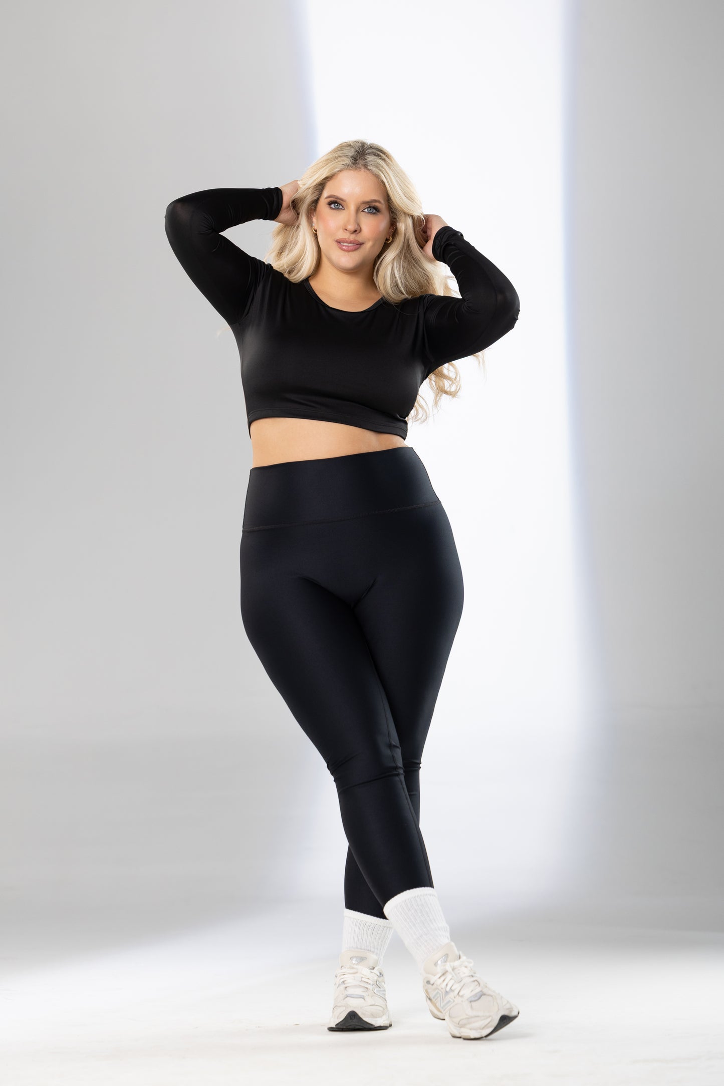 Jewel Neck Crop Top - Pet Hair Resistant