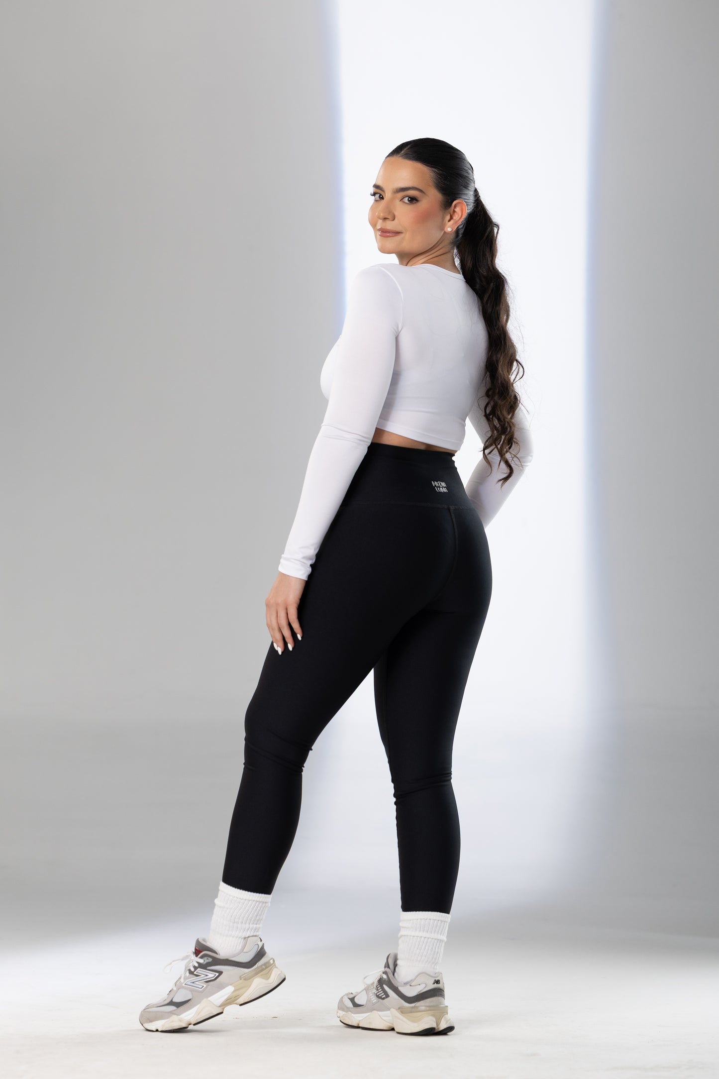 Jewel Neck Crop Top - Pet Hair Resistant