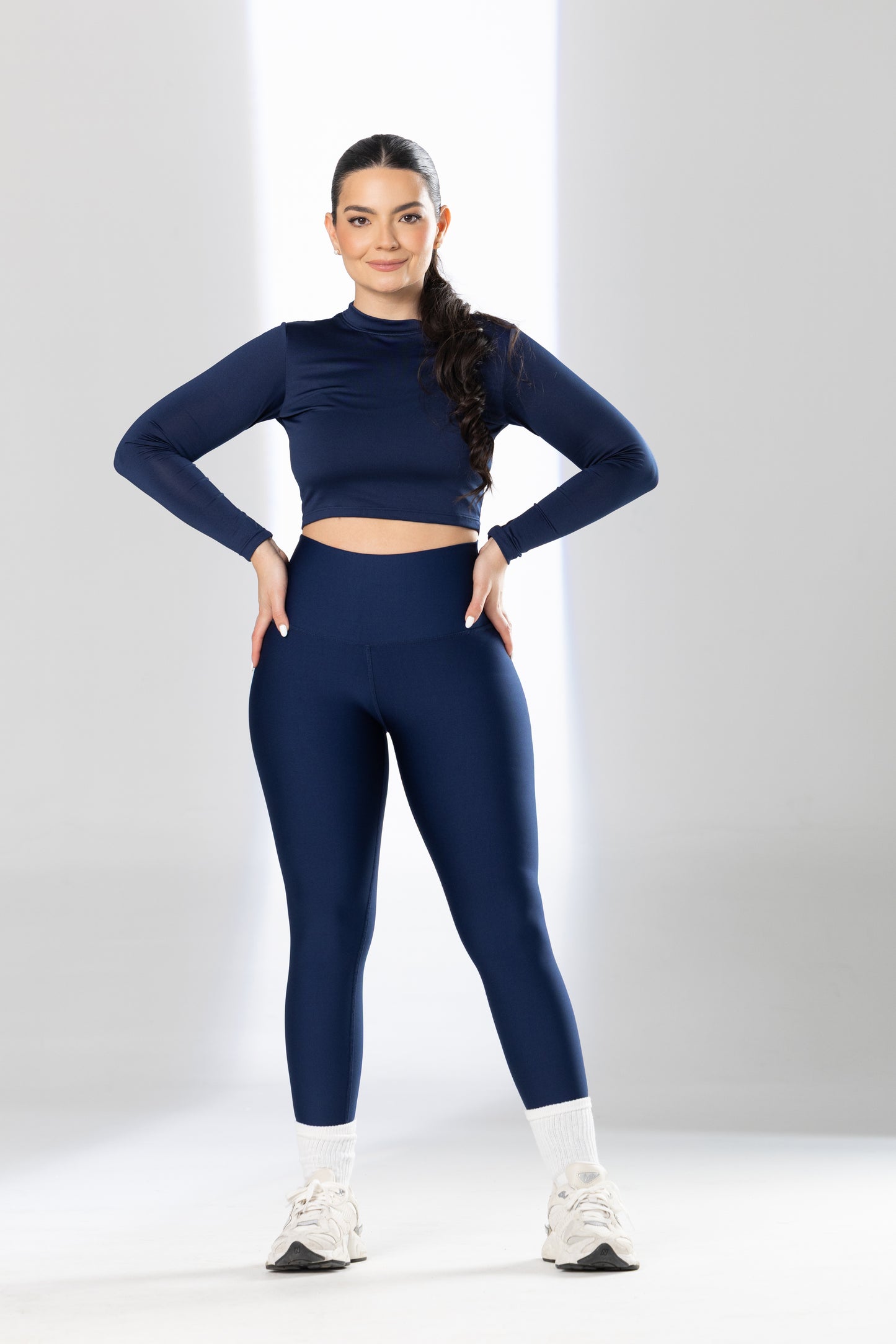 Crew Neck Crop Top - Pet Hair Resistant