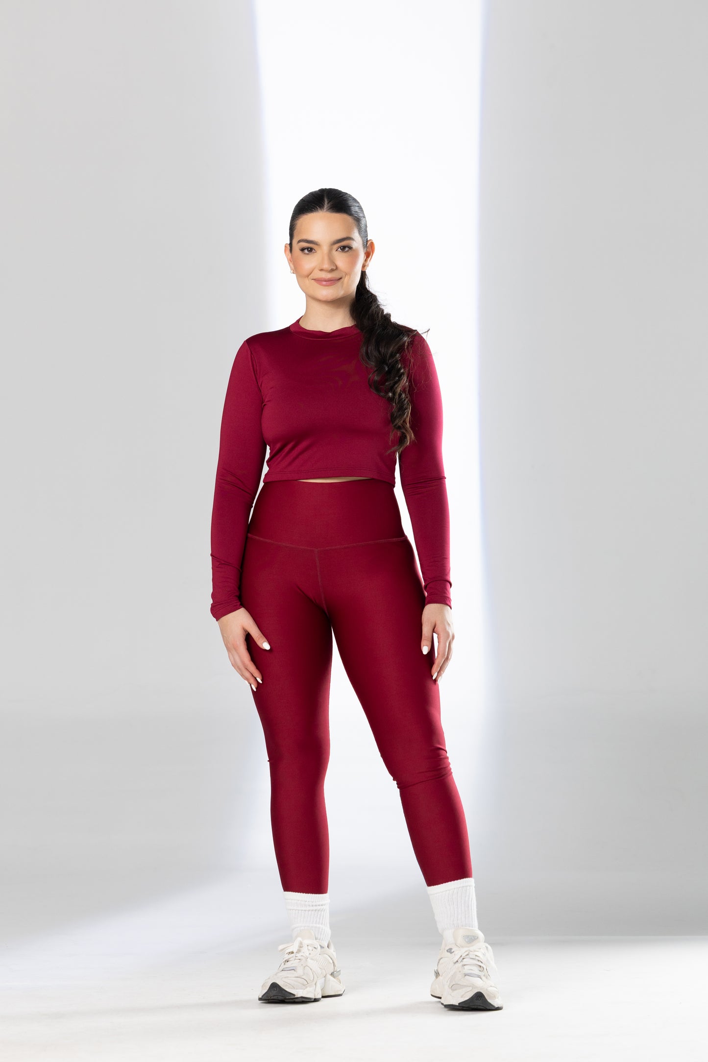 Crew Neck Crop Top - Pet Hair Resistant