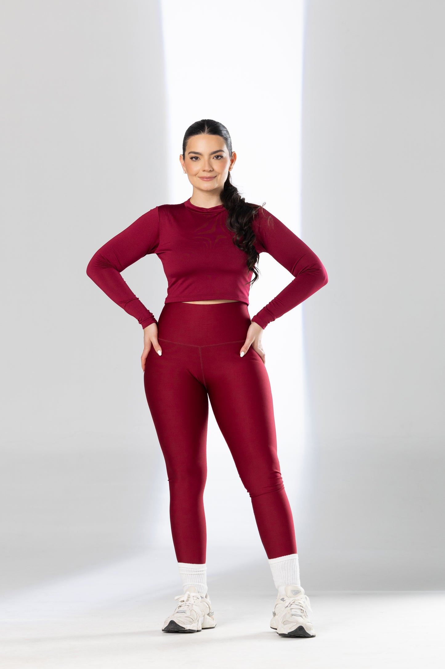 Crew Neck Crop Top - Pet Hair Resistant