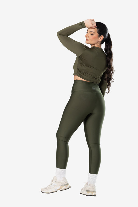 Crew Neck Crop Top - Pet Hair Resistant