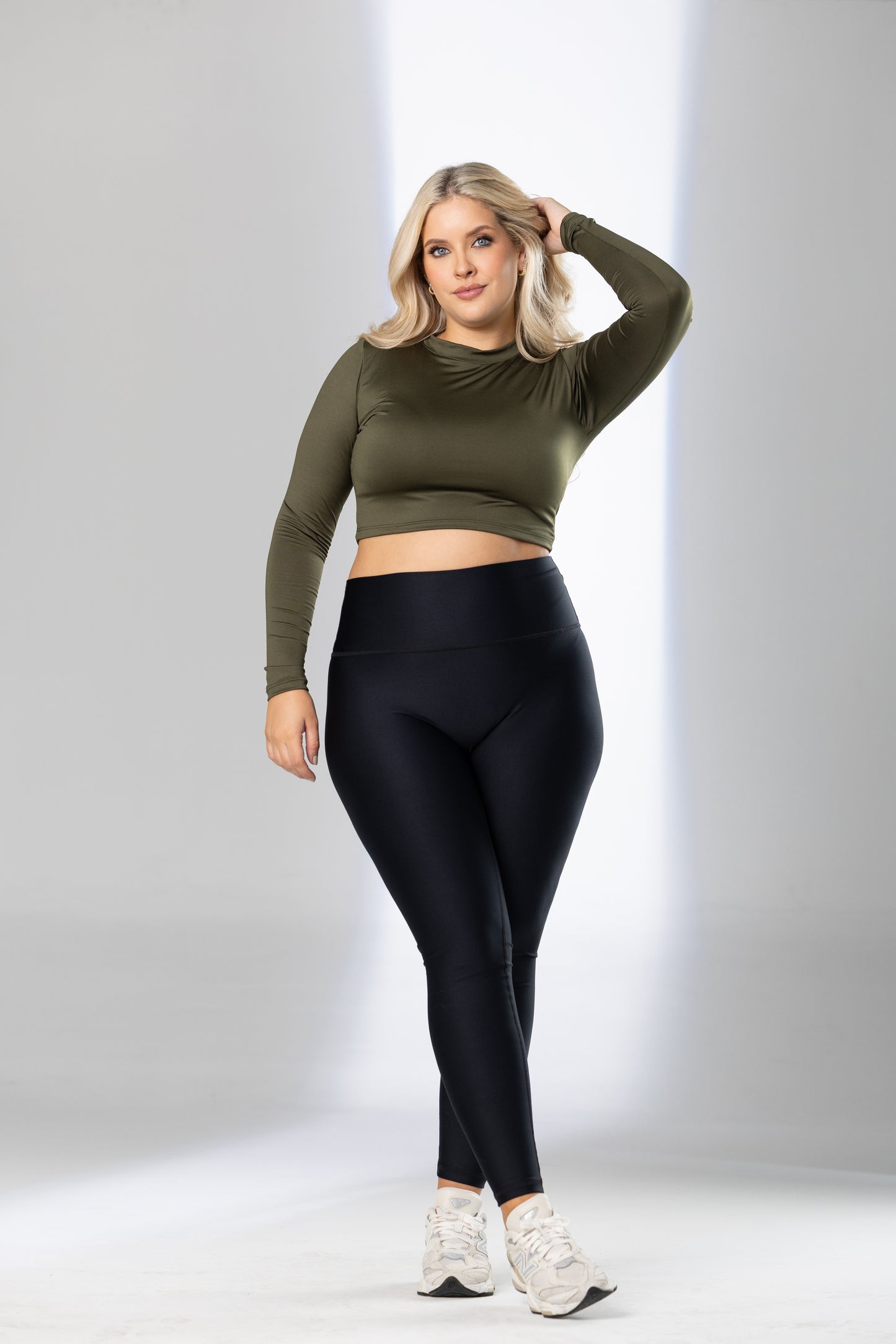 Crew Neck Crop Top - Pet Hair Resistant